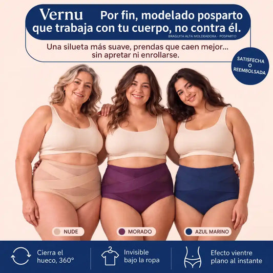 Vernu® Braguita Moldeadora Talle Alto — Vientre Plano Sin Esfuerzo