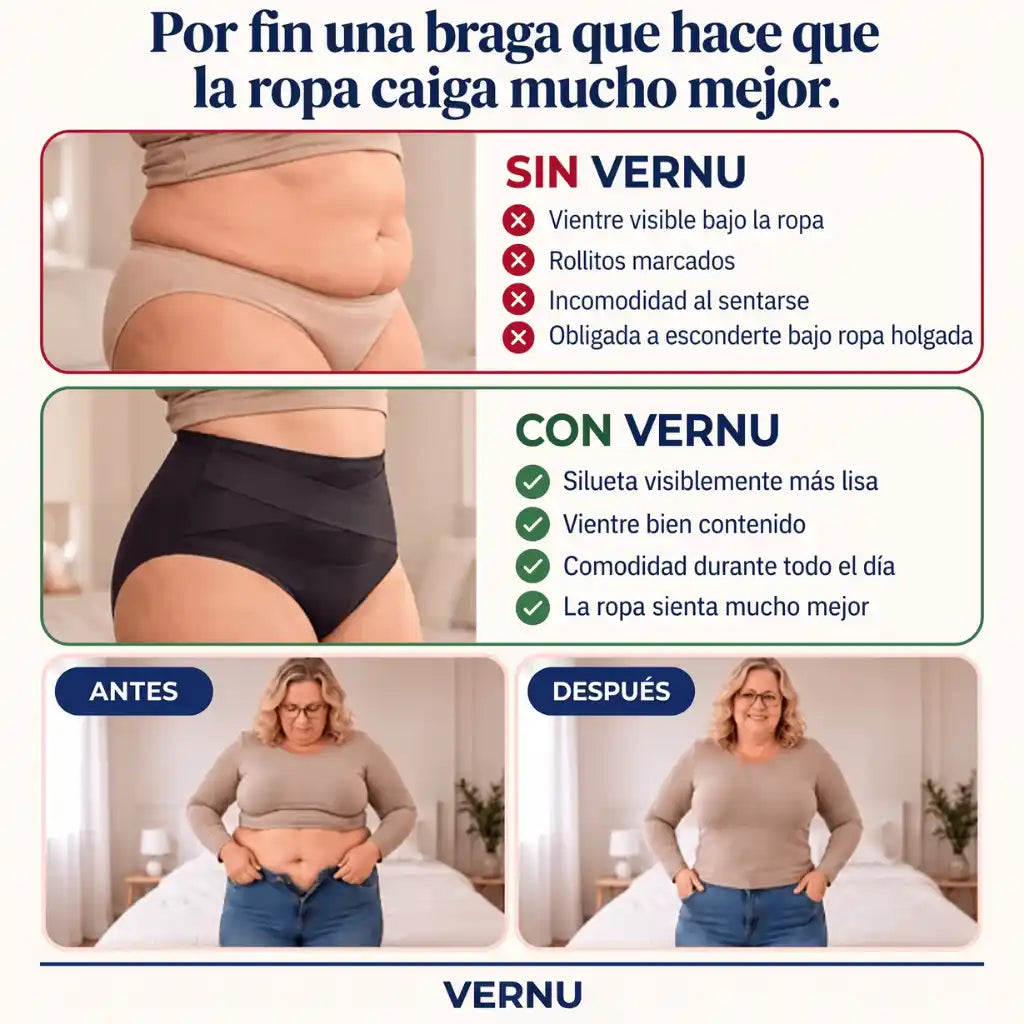 Vernu® Braguita Moldeadora Talle Alto — Vientre Plano Sin Esfuerzo