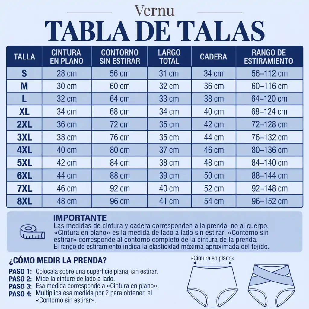 Vernu® Braguita Moldeadora Talle Alto — Vientre Plano Sin Esfuerzo