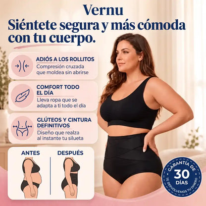 Vernu® Braguita Moldeadora Talle Alto — Vientre Plano Sin Esfuerzo