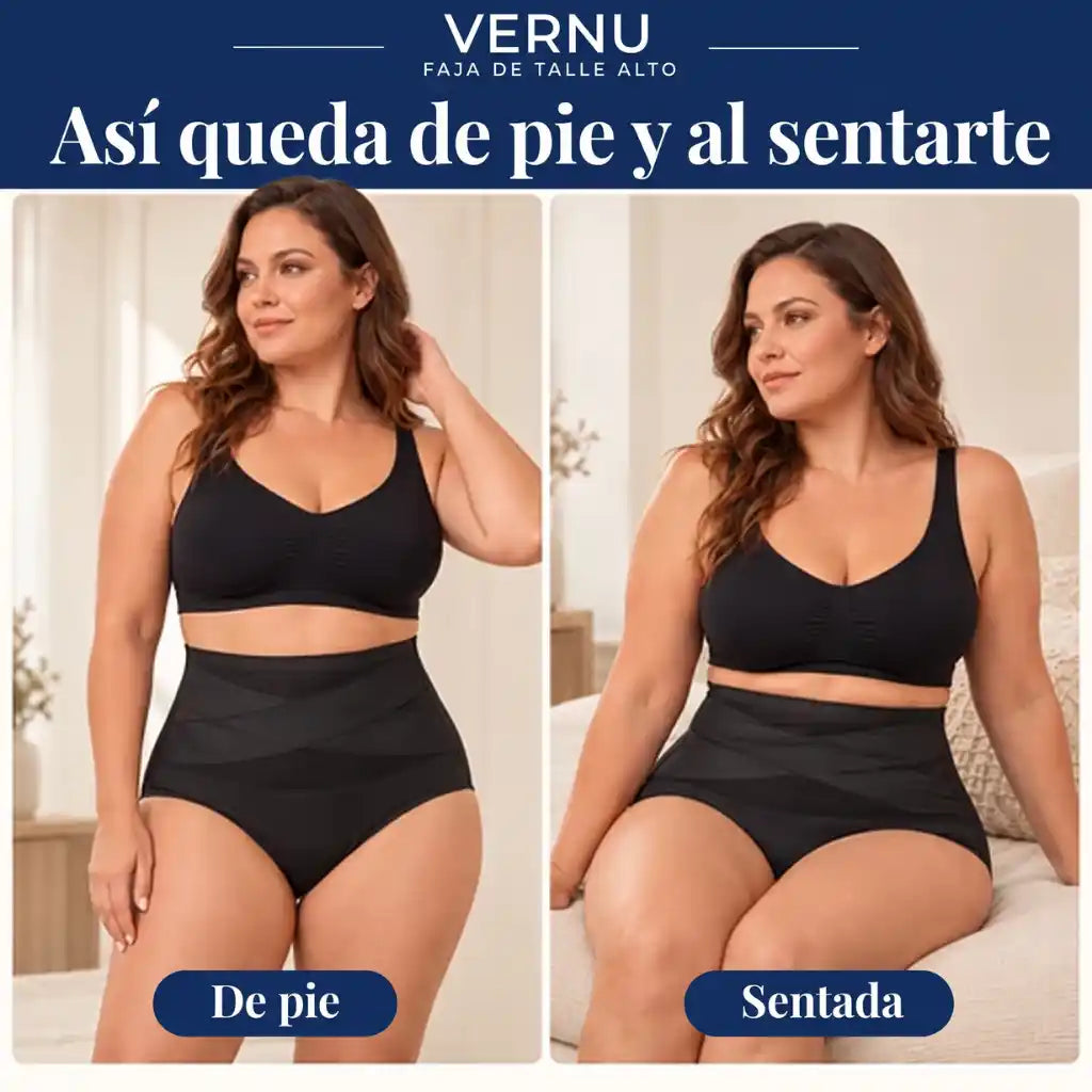 Vernu® Braguita Moldeadora Talle Alto — Vientre Plano Sin Esfuerzo